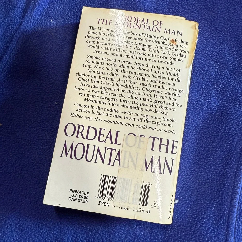 William Johnstone Ordeal of the Mountain Man Western Adventure Paperback‎